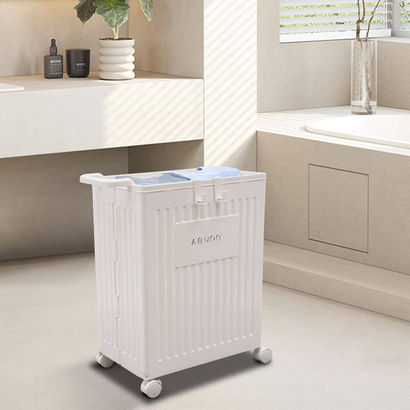 ACNAO Storage Box with Universal Wheels, Collapsible Removable Storage Organizer