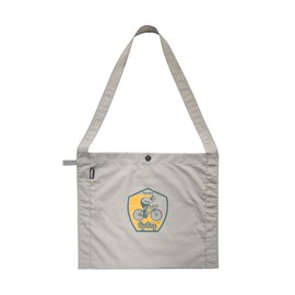 Tatonka Bike Musette L (11L) - Flat and Lightweight Shoulder Bag for Cyclists - Small Foldable - 11 Litre Volume (Sand Beige)