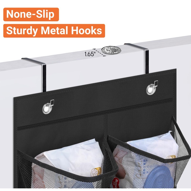 KIMBORA 2 Packs Narrow Over the Door/Wall Shoe Organizer, Small