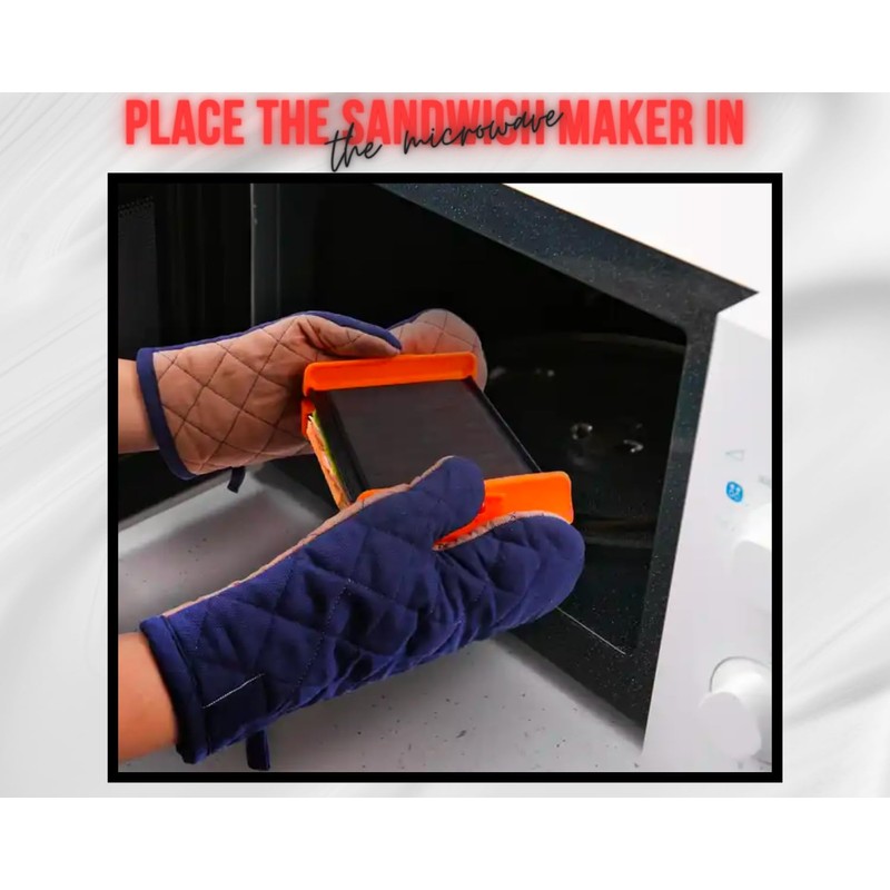 CONNECTEDUS | Microwave Grilled Cheese Maker | Sandwich Maker Toaster