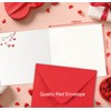 Valentines Card. Hearts Design. Eco-friendly. 148mm Square. Valentine's Card with