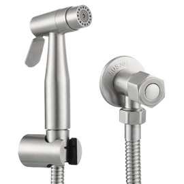 CIENCIA Hand Held Bidet Sprayer Stainless Steel Sprayer Shattaf - Complete Bidet Set for Toilet, Hand Bidet Sprayer for Toilet, WS024AF6