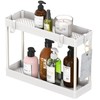 Simple Houseware 2-Tier Under Sink Organizer Storage Tray with Hooks,