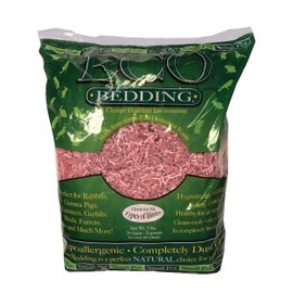 ECO BEDDING 99% Dust Free Paper Bedding for Small Pets and Birds, Pink, 3 lb (Expands to 60 L)