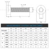 M5-0.8 x 35mm Socket Head Cap Screws 304 Stainless Steel