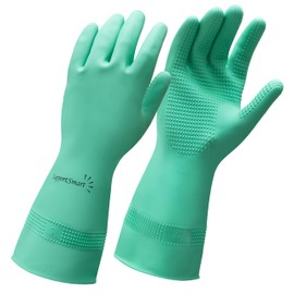 SUPPORTSMART Donning Gloves for Compression Stockings - Enhanced Grip, Tear-Resistant, Reusable, Latex-Free – Easy Donning & Doffing for Compression Socks & Thigh-Highs - Green, 1 Pair (Small)