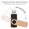 TEWENE USB Stick 8GB Pack of 10 with Lanyards Rotating