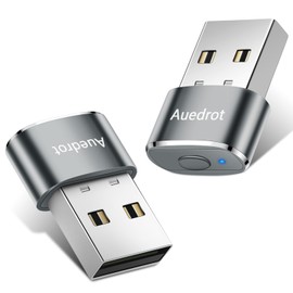 Auedrot Mouse Jiggler Undetectable USB Mover with 2 Jiggle Modes, Driver-Free, Plug & Play, Keep Computer/Laptop Awake, Grey, 2 PCS