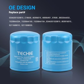 SOA6351520815 Engine Oil Filter for Outback Legacy Impreza Forester XV Crosstrek Ascent - Replace for 15208AA160, 15208AA15A, 15208AA20A, 15208AA21A, OEM