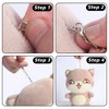 Key Ring with Chain Lobster Clasp 70 Pieces Key Ring