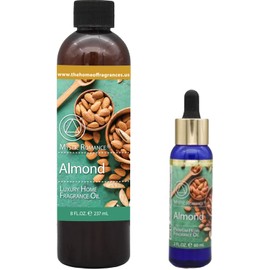 The Home of Fragrances - Set of 2 Bottles of Fragrance Oils - 2oz & 8oz (Almond)