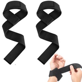 huipinghu Weight Lifting Straps 2 pcs,Powerlifting Deadlifting, Anti Slip Hand Bar Grip, Neoprene Wrist Support, Heavy Duty Weightlifting Bodybuilding Workout