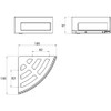 Emco SYSTEM2 Corner Sponge Basket Screwing Basket Separately Removable High