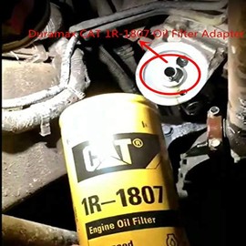 13/16"-16 to 1 1/8"-16 Oil Filter Adapter for Duramax CAT 1R-1807,478736,AGCO AG121853,BALDWIN B7225,NAPA 7791