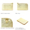Agility affa Voyage Wallet, Long Wallet, L-Shaped Zipper, Passport, Gold,