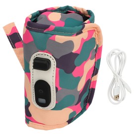 Milk Warmer Bag Portable Five Gear Temperature Control Baby Milk Heat Keeper Bottle Heater Pink