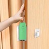 Door Pinch Guard,Slam Stoppers,Soft Stopper Hinge,Hanging Rubber Wedge,Green,2PCS