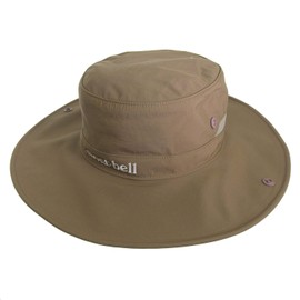 Montbell 1108743 Wide Brim Hat, Men's, Women's, XL, Nylon, Khaki, 24, khaki 24