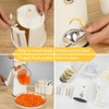 Rotary Cheese Grater with Handle: 5 in 1 Cheese Grater