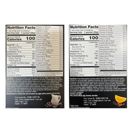 PROTIFIT - High Protein Caramel Caffe Latte & Orange Creamsicle Pudding & Shake Mix 2 Pack, 15g Protein, Low Calorie, Low Fat, Low Carb, Aspartame Free, Idea Protein Compatible, Meal Replacement, 7 Servings Per Box, (2 Pack)