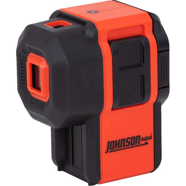 Johnson Level & Tool 40-6646 Self-Leveling 3 Dot Laser w/ 2 Plumb Dots and 1 Level Dot, 4.5", Red, 1 Laser