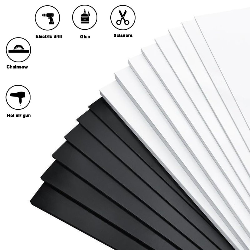 1/4" Thick Expanded PVC Plastic Sheets, ABS Plastic Sheet -