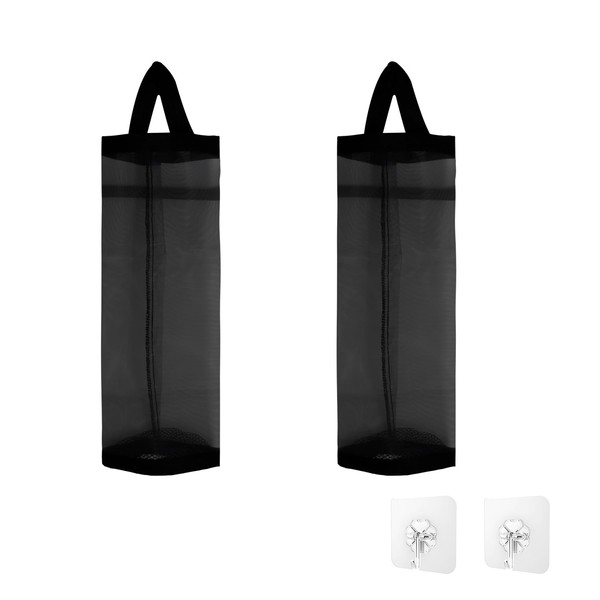 Rumyve 2pcs Hanging Storage Bag Dispenser,Household Collapsible Breathable Hanging Net