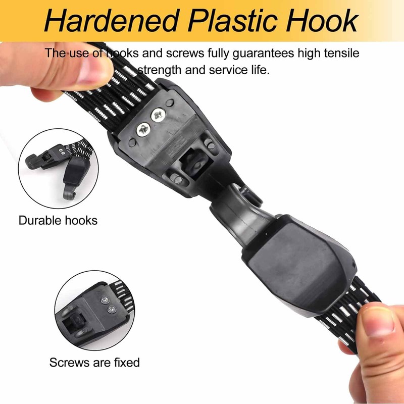 Elastic 3 in 1 Luggage Straps Set 6 Pieces 70-123cm