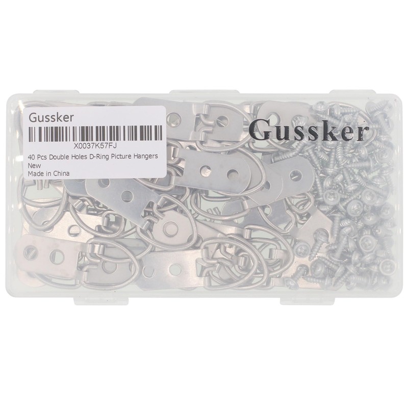 Heavy Duty D Ring Picture Hangers with Screws, Large Wide