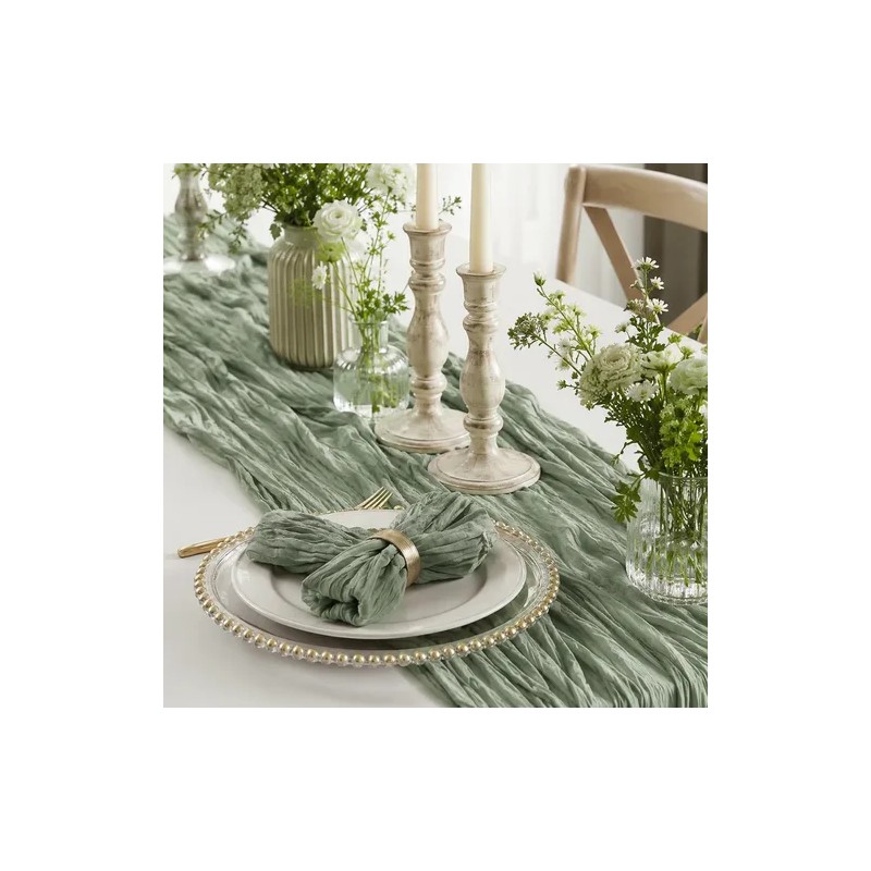 Caminos De Mesa Gasa Elegante Boho Decoración De Mesa Y