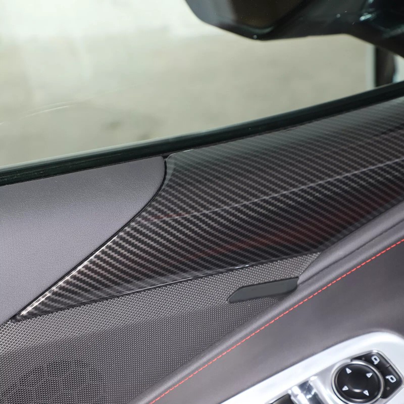 Ynei Fits 2020-2024 Corvette C8 Door Upper Panel ABS Carbon