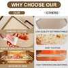 2 Pack Quarter Sheet Pan | 13'' Baking Sheet Pan