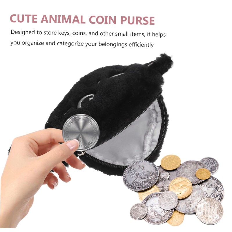 SAFIGLE Plush Makeup Bag for Ample Storage Zipper Wallet with