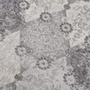 HomeRoots 2' X 3' Gray Distressed Trellis Pattern Scatter Rug