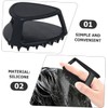 Cepillo Exfoliante Negra para Barba y Cuero Cabelludo de Silicona