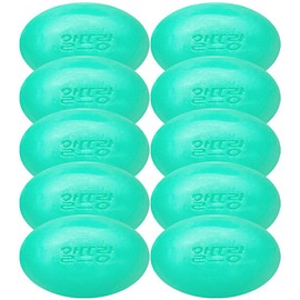 CJ Lion [LG Household & Health Care] Altrang Soap 130g×10 yellow green - 102_Altrang Soap Green 130g 10pcs / [LG생활건강] 알뜨랑 비누 130g×10개 옐로 그린 - 102_알뜨랑 비누 그린130g 10개