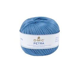 DMC Petra Yarn, 100% Cotton, Blue (5798), Size 5