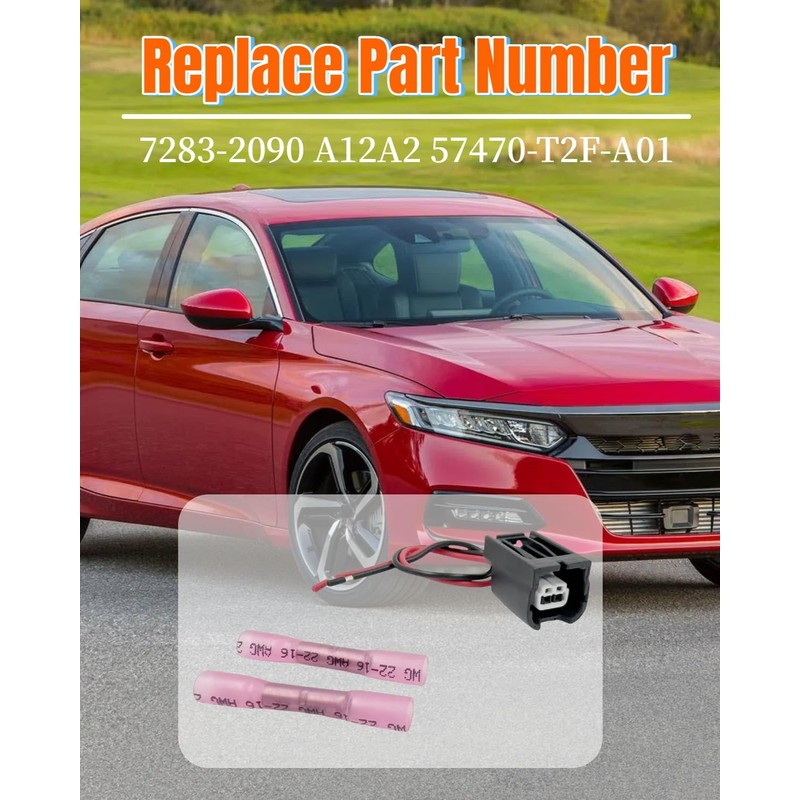 OWNDR 2 Pin ABS Wheel Speed Sensor Connector Pigtail Plug