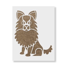 Cartoon Pomeranian Stencil - Dog Craft, Ideal for Creating Canine-Inspired Dog Decor, Dog Stencil