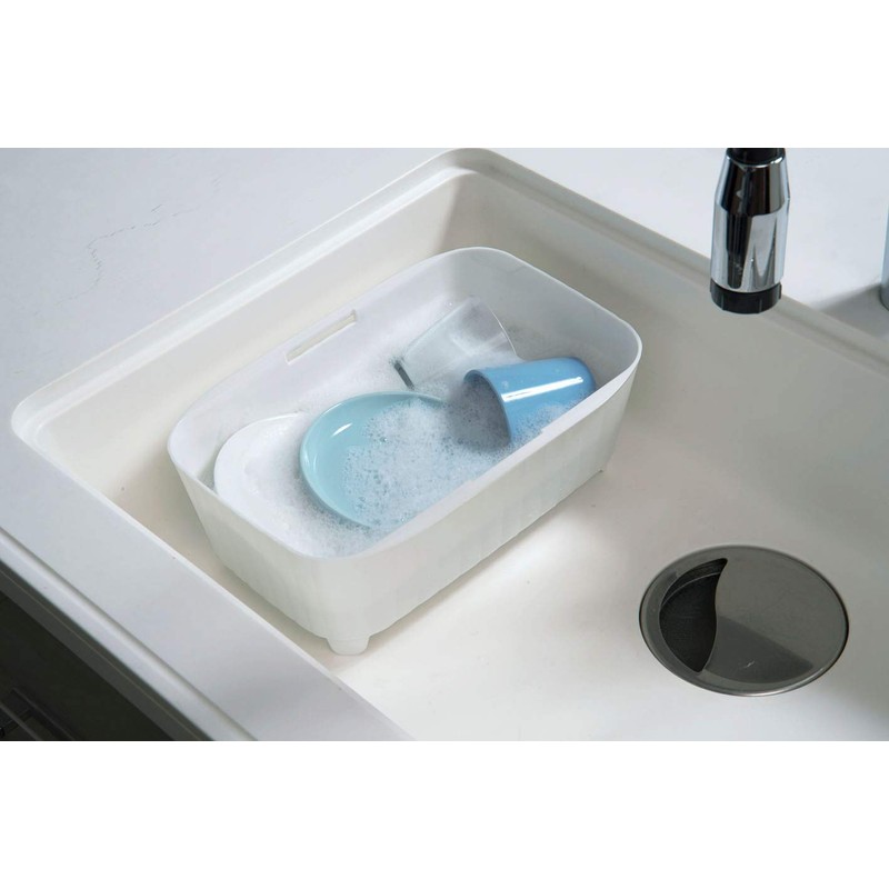 Tombow Washtub, Vertical and Horizontal Drain with Nozzle, Made in