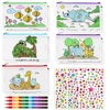 Aurasky Painting Pencil Case Fabric Bag for Painting, Colour-dinosaurs, pencil
