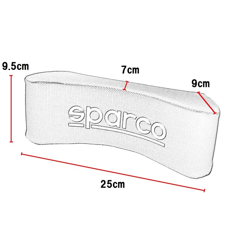 Sparco Corsa Neck Pillow, Black x Carbon SPC4004CB_J(BK) [Limited Edition]