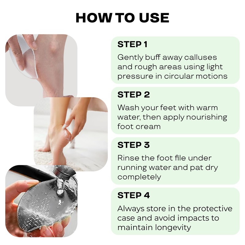 Nano Glass Foot File for Hard Skin Removal – Professional