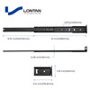 LONTAN 2 Pcs Black Center Mount Drawer Slides 14 Inch