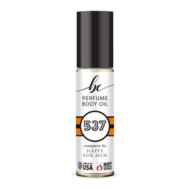 BIOCURA BC Perfume 537 Inspired by Clinic Happy For Men For Men Replica Fragrance Body Oil Dupes Alcohol-Free Sample Travel Size Concentrated Long Lasting Roll-On 0.3 Fl Oz/10ml