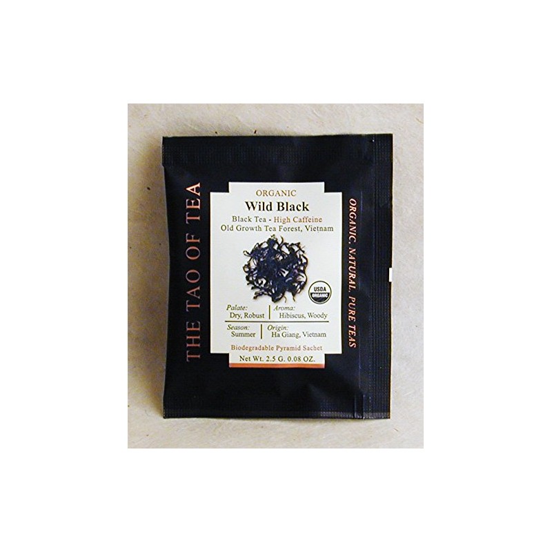 The Tao of Tea Wild Black Box Pyramid Sachets, 1.32