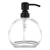 BZOOSIU Glass Soap Dispenser with Rust Proof Stainless Steel Pump,