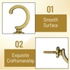 Curtain Tie Backs Hooks, Gold Tie Backs for Curtains, Vintage