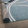 Rugshop Modern Wavy Circles Design Area Rug 7' 10" x