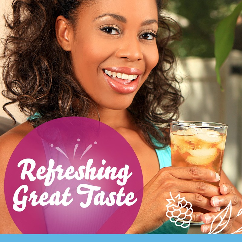 Crystal Light Raspberry Iced Tea Naturally Flavored Powdered Drink Mix,